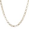 9ct Yellow Gold Patterned and Plain Belcher Chain 20"