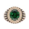 14ct Yellow Gold Gents Stone Set Ring