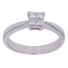 18ct White Gold 0.25ct Princess Cut Diamond Cluster Ring