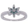 9ct White Gold 0.25ct Brilliant Cut Diamond Cluster Ring