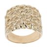 9ct Yellow Gold 5 Row Keeper Ring