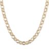 9ct Yellow Gold Patterned and Plain Belcher Chain 26"