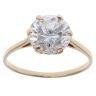 9ct Yellow Gold Cubic Zirconia Single Stone Ring