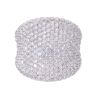 18ct White Gold 5.00ct Diamond Cluster Ring