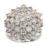 18ct White Gold 3.00ct Diamond Cluster Ring