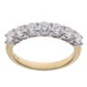 18ct Yellow Gold 1.28ct Brilliant Cut Diamond Half Eternity Ring