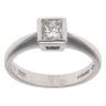Platinum 0.40ct Princess Cut Diamond Solitaire Ring