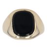 9ct Yellow Gold Onyx Rectangle Signet Ring