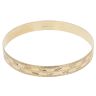 9ct Yellow Gold Two Row Star Patterned Bangle