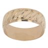 9ct Yellow Gold 7.2mm Patterned Wedding Band