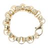 9ct Yellow Gold  Patterned & Plain Belcher Bracelet