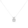 9ct White Gold 0.20ct Brilliant Cut Diamond Pendant And Chain 18"