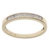9ct Yellow Gold 0.25ct Brilliant Cut Diamond Half Eternity Ring