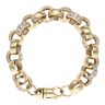 9ct Yellow Gold Cubic Zirconia Belcher Bracelet 10"