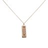 9ct Yellow and Rose Gold Clogau 0.05ct Diamond Pendant and Chain 18"