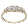 14ct Yellow Gold Cubic Zirconia Five Stone Ring