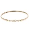 9ct Yellow Gold 0.10ct Brilliant Cut Diamond Bangle