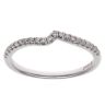 18ct White Gold 0.15ct Brilliant Cut Diamond Fancy Band