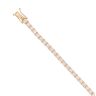 9ct Yellow Gold Cubic Zirconia Tennis Bracelet 6.5"
