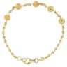 22ct Yellow Gold Bead Bracelet 7"