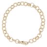 9ct Yellow Gold Patterned and Plain Belcher Bracelet 8"