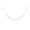 Silver Cubic Zirconia Chain 18"