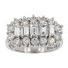 18ct White Gold 2.00ct Diamond Cluster Ring