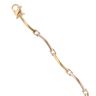 18ct Yellow and White Gold Fancy Bracelet 7.5"