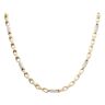 14ct Yellow And White Gold Geek Key Fancy Chain 24"
