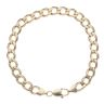 9ct Yellow Gold Curb Bracelet 9.5"