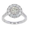18ct White Gold Est 1.70cts Diamond Halo Cluster Ring by Anya Belle