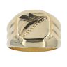 14ct Yellow Gold Patterned Signet Ring