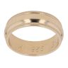 9ct Yellow Gold Milligrain Patterned Wedding Band 5.6mm