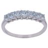 9ct White Gold Aquamarine Eternity Ring