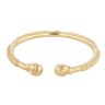 18ct Yellow Gold Patterned Torque Bangle