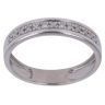 9ct White Gold 0.10ct Brilliant Cut Diamond Wedding Band 3.8mm