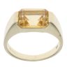 9ct Yellow Gold Citrine Single Stone Ring