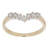 9ct Yellow Gold 0.25ct Brilliant Cut Diamond Wishbone Ring