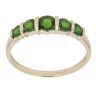 9ct Yellow Gold Diopside Five Stone Ring