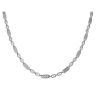 Silver Star and Bar Chain 22"