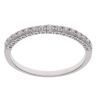 Silver Cubic Zirconia Half Eternity Ring By Icesia