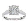 9ct White Gold Diamond Cluster Ring by Anya Belle