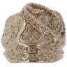 9ct Yellow Gold Patterned Saddle Ring