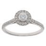 9ct White Gold 0.75ct Brilliant Cut Diamond Cluster Ring