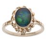 9ct Yellow Gold Opal Triplet Single Stone Ring