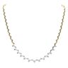 18ct Yellow and White Gold 0.25ct Diamond Necklace 18"