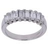 18ct White Gold 1.50ct Baguette Cut Diamond Half Eternity Ring