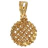 22ct Yellow Gold Wire Circle Pendant