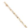 18ct Yellow Gold Greek Key Fancy Bracelet 7"