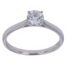 9ct White Gold 0.50ct Brilliant Cut Lab Grown Diamond Solitaire Ring
